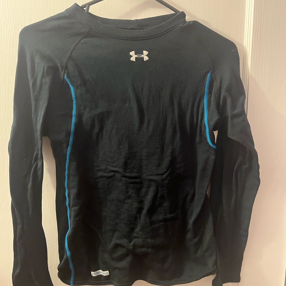Under Armour Boy Black Long Sleeve Shirt